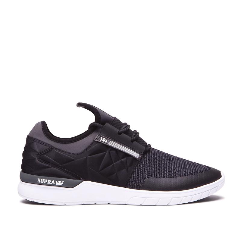 Buty Supra FLOW RUN EVO - Sneakersy Niskie Męskie - Czarne (PEZX-85204)